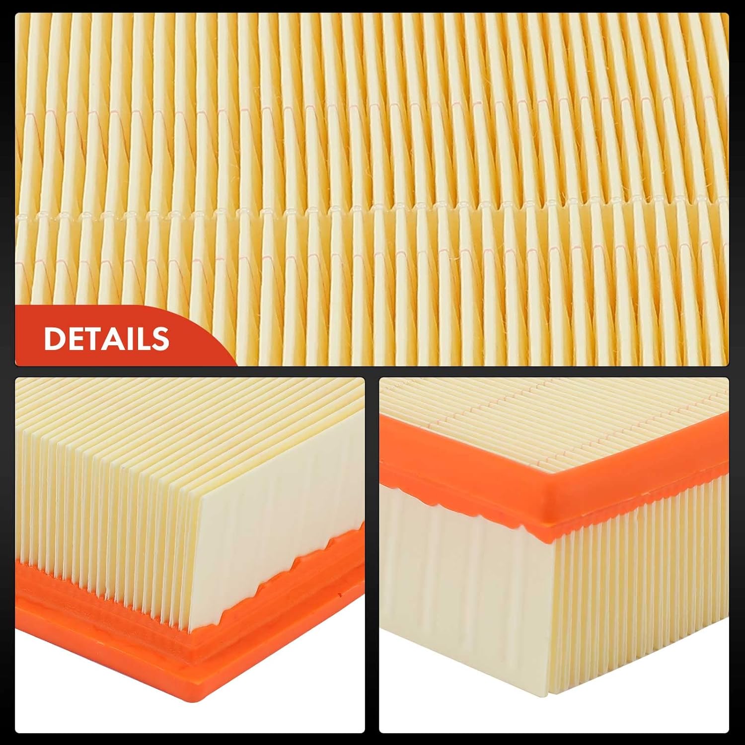 A-Premium Engine Air Filter Compatible with BMW X5 2000-2006 - 5-Series 530i 1994-1995, 540i 1994-2003 - 7-Series 740i 740iL 1993-2001 - 840Ci 1994-1997, M5 Z8 2000-2003