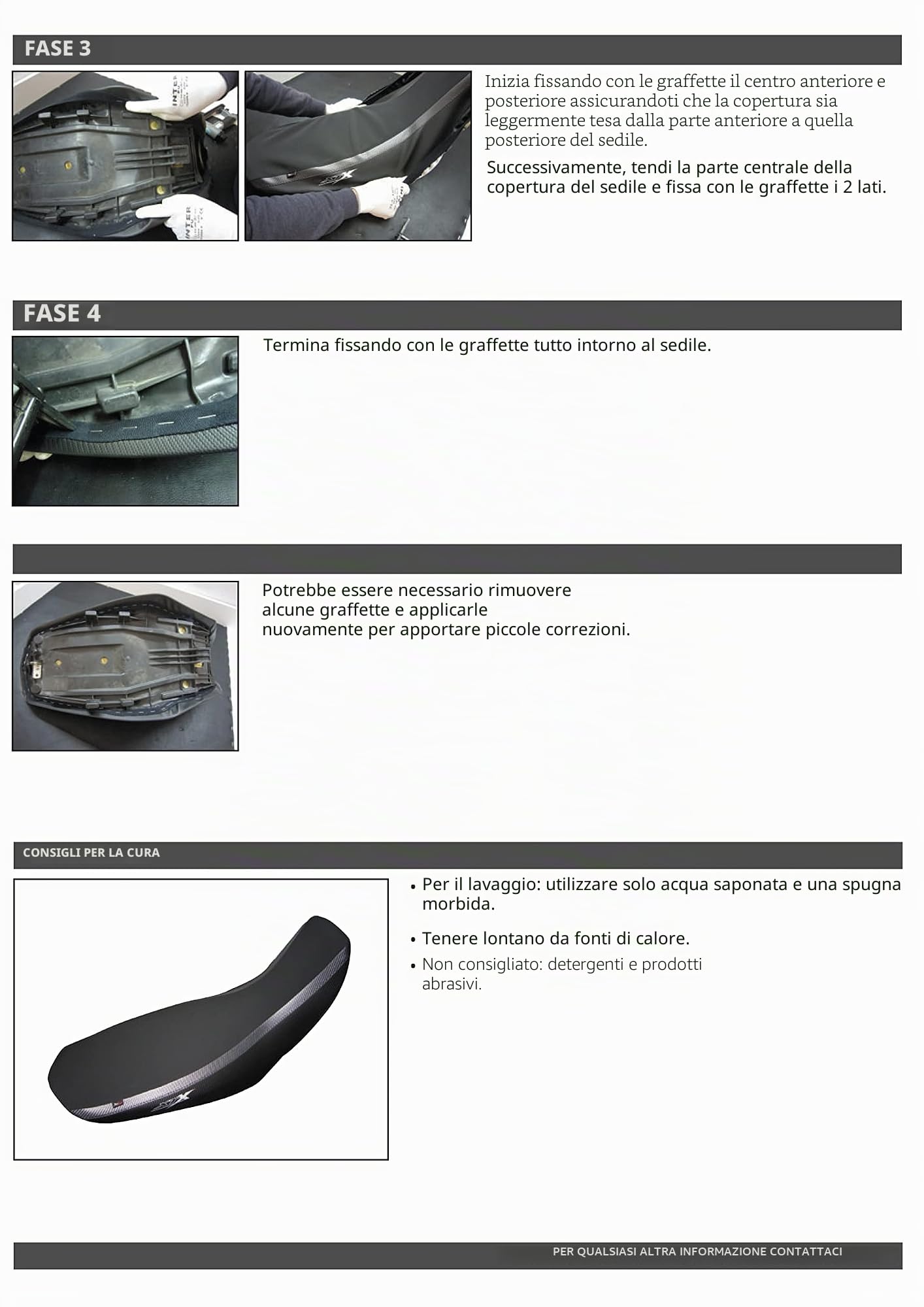 Coprisedile per Piaggio Beverly 300/350 '15-'19 grigio
