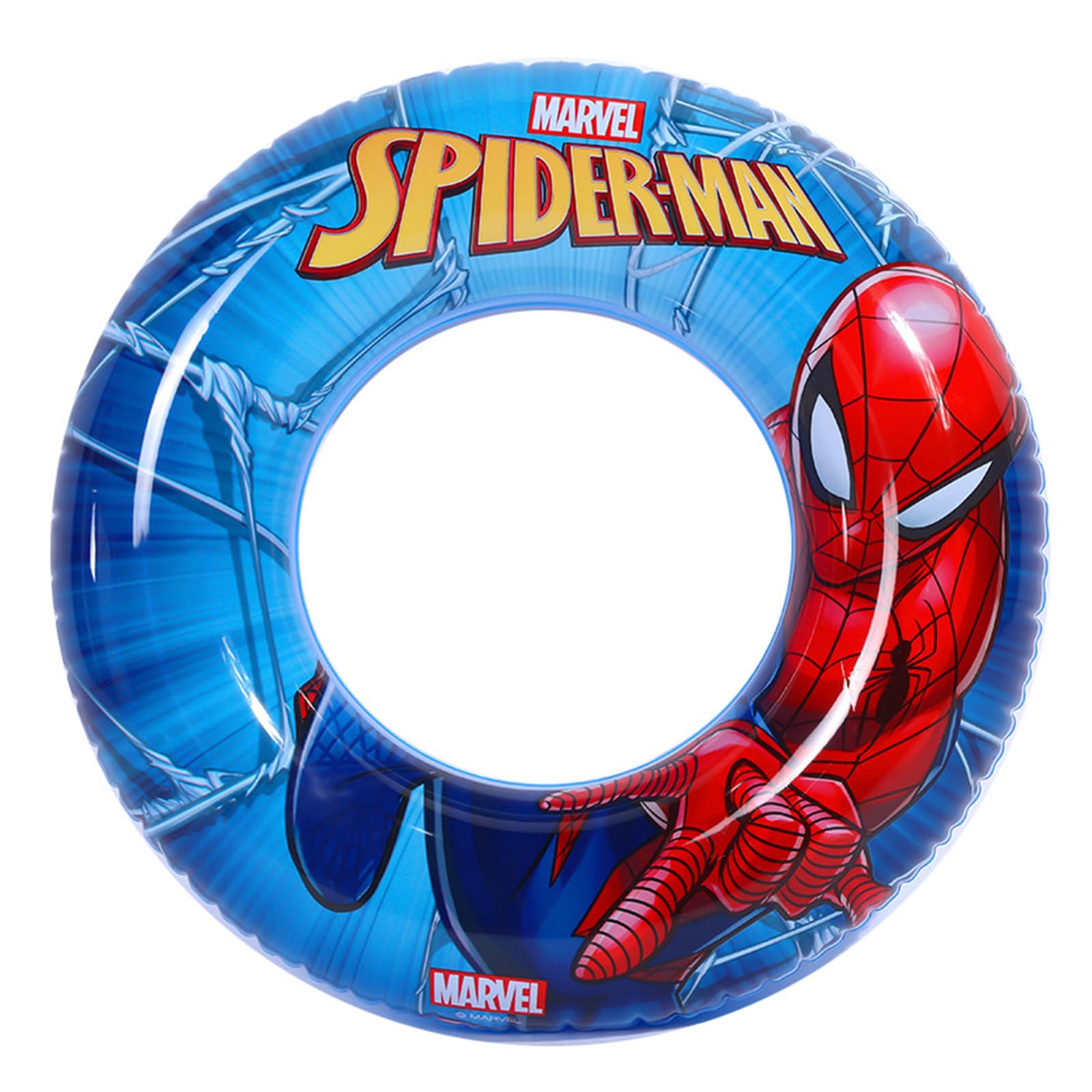 Swimming Ring Kids,Cartoon Theme Pool Inflatable Ring Swimming Rubber Ring for Boy Kids, Spiderhero Boys Kids Inflatable Pool Floating Ring Swim Ring for Summer Beach Pool Party Water Sports