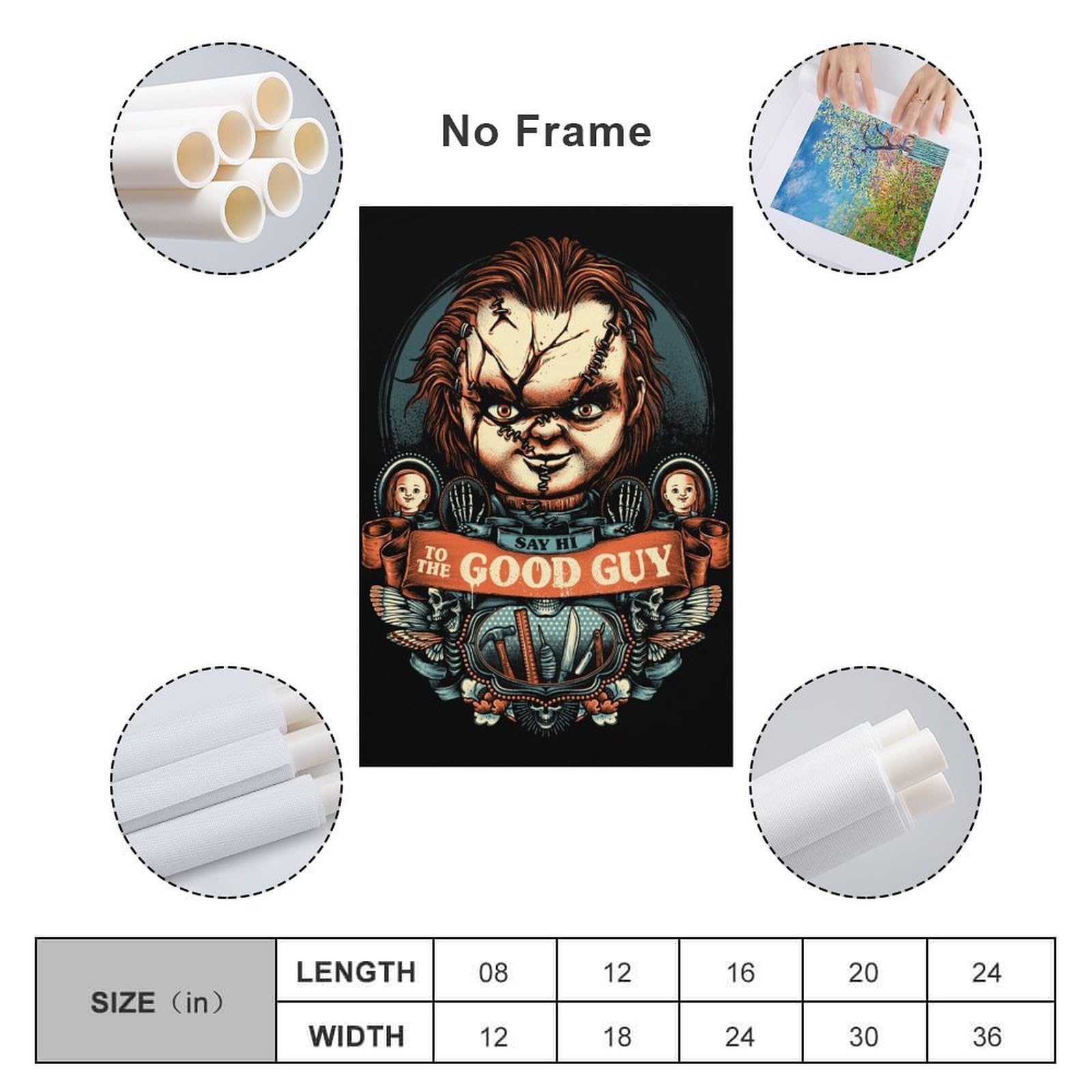 Amazon.co.jp: 絵画 おしゃれ Chucky チャッキー アートパネル 大きい 