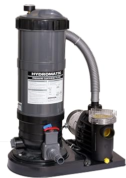 Blue Wave Hydromatic 90 SF Cartridge Filter System with 1 HP Pump for Above Ground Pools
