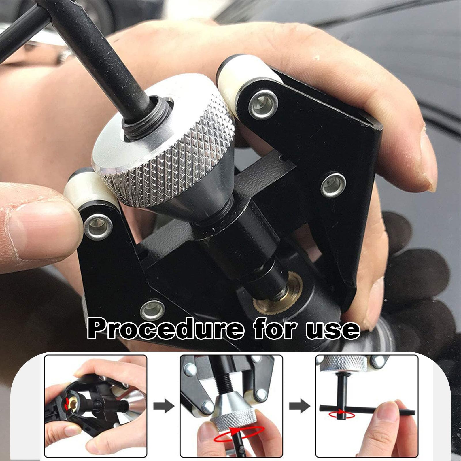 3 Pezzi Estrattore Tergicristallo Auto, Regolabile e Estrattore Cuscinetti Universale per Rimuovere Tergicristalli 9-30mm