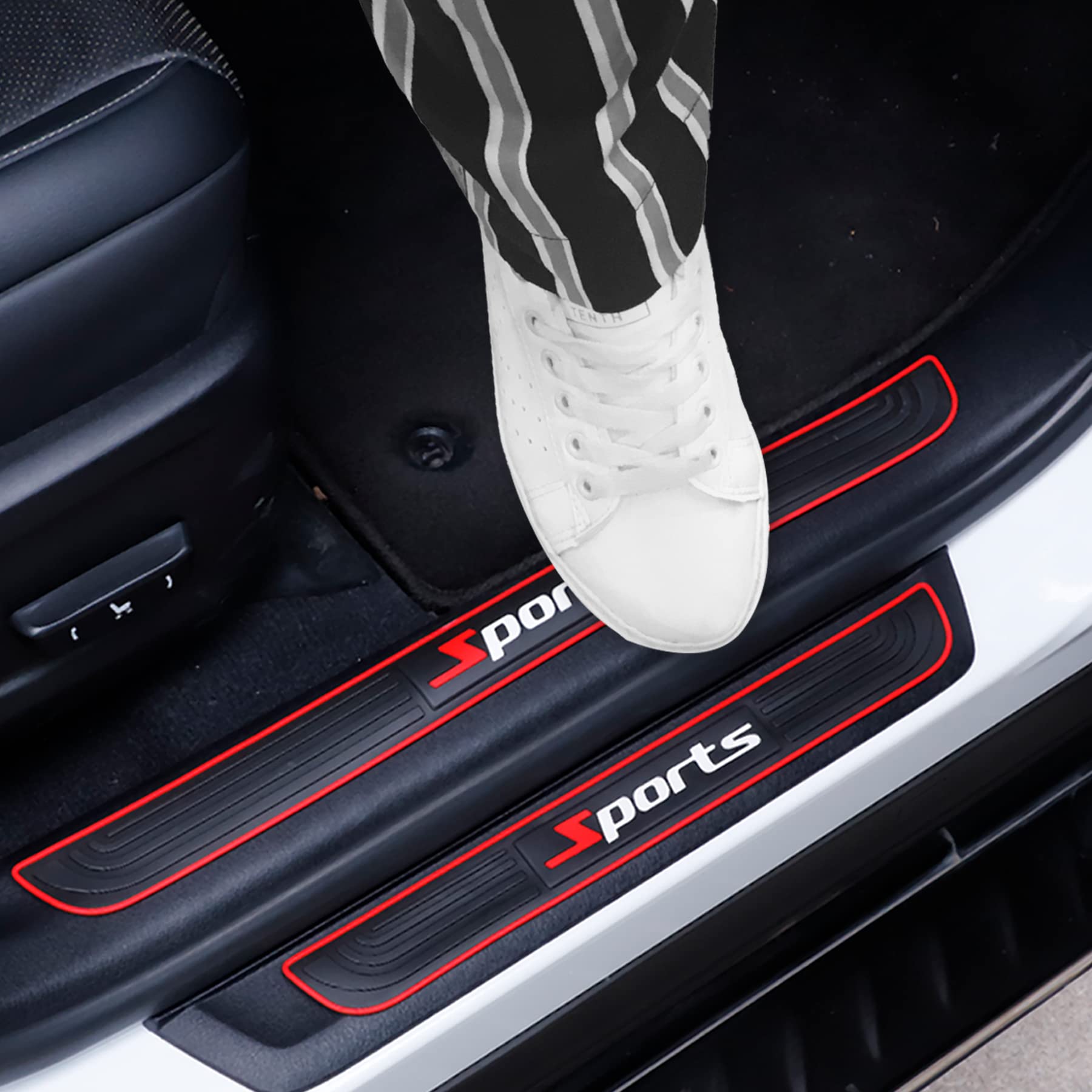 Protections De Seuil De Porte Pour Renault Symbioz E-Tech Full Hybrid 2024-2025 - 4 Pièces En Acier Inoxydable Noir
