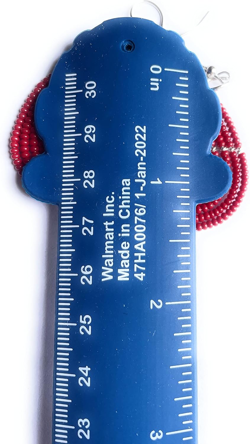 Alili Lightweight Red Women's Statement Earrings For Women Beaded Handmade red Team Spirit