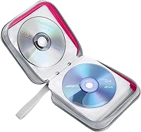 Vista 47 de Funda para CD, capacidad para 40 unidades, para CD/DVD, cartera, de plástico duro, DVD, para coche, hogar, oficina, viajes (negro)