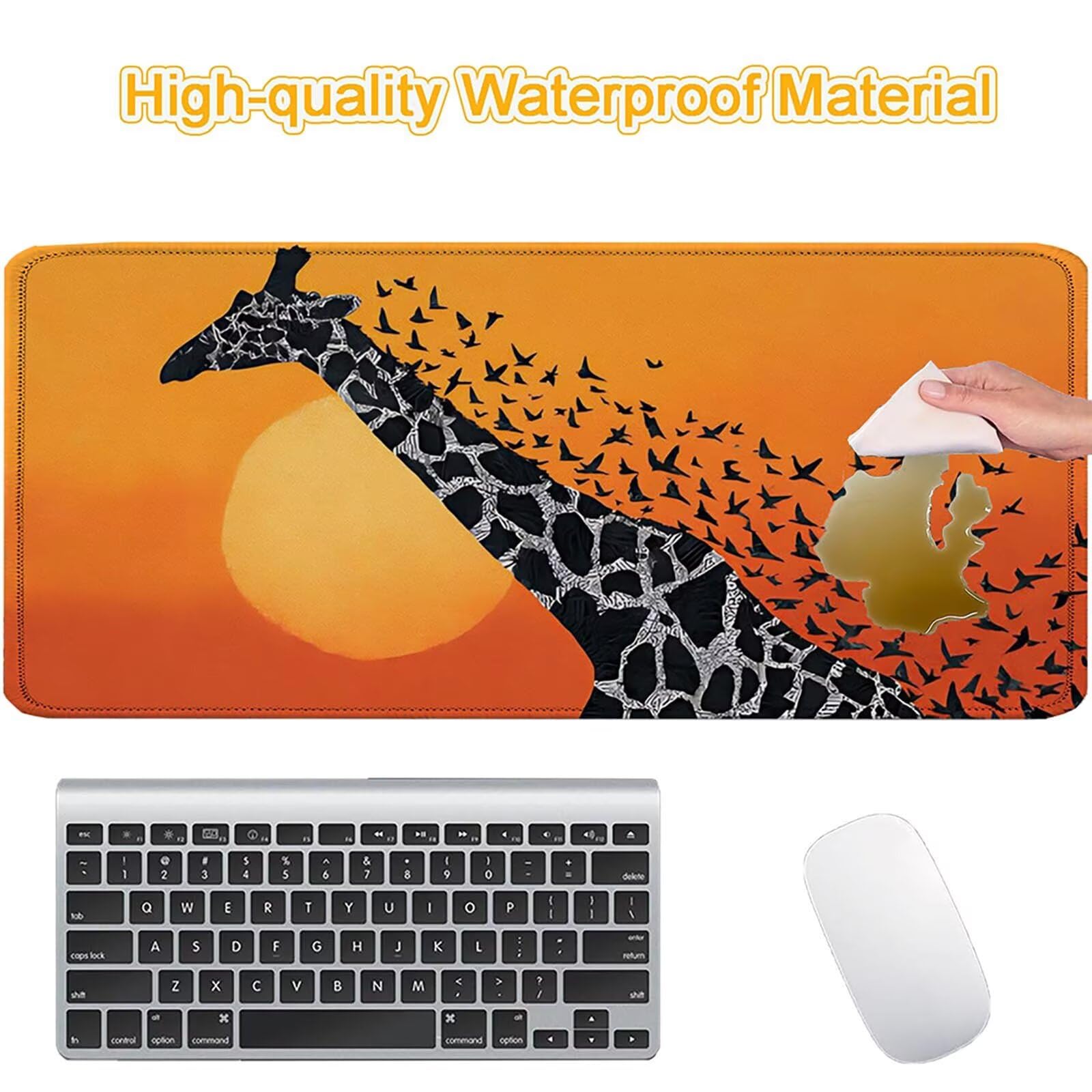 Tapis de Souris, Tapis de Souris Gaming 900 x 450 mm Couleur Orange 0-z105