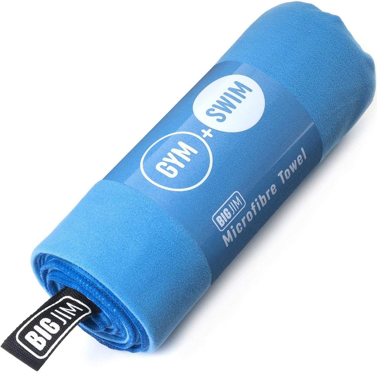 Microfibre Towel, Quick Drying - EXTRA LARGE for Gym, Fitness, Swimming, Sports, Travel, Camping, Hiking, Beach, Yoga, Pilates, Bath, Shower | Super Absorbent, Compact, Lightweight | Extra Large | 180 x 90 cm | by Big Jim (X-Large)