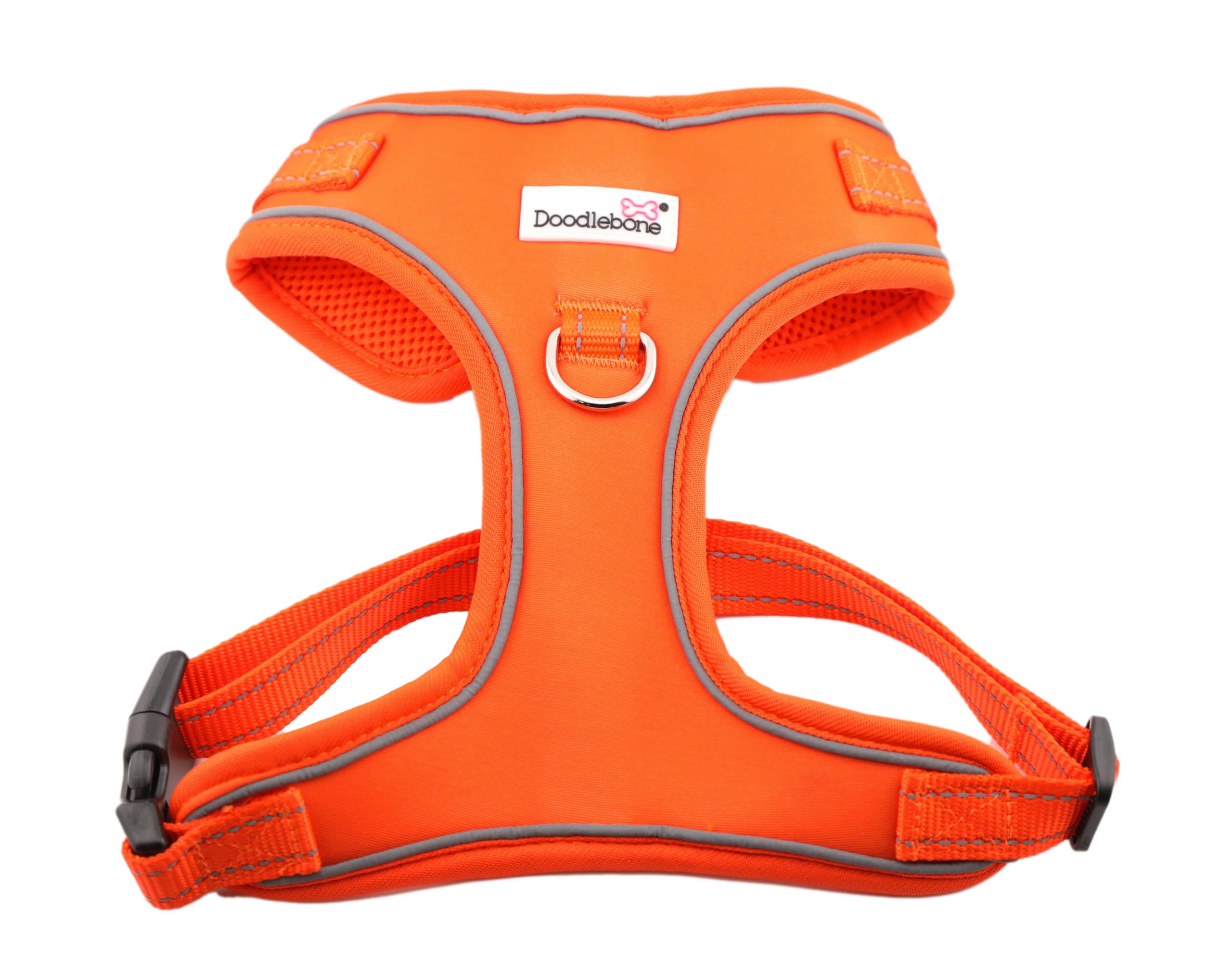 Doodlebone, Adjustable Airmesh Harness, Over Head Dog Harness with Adjustable Neck and Chest, Dual D Rings