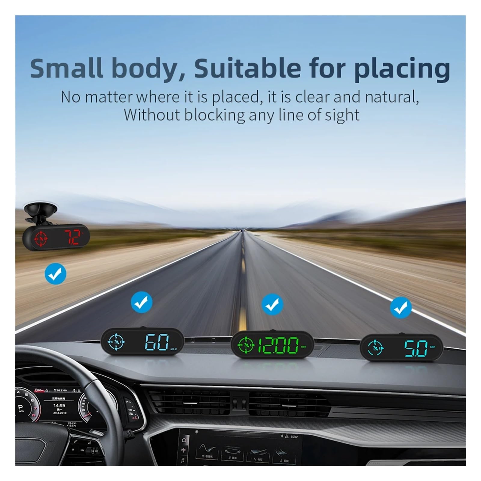 G9 Auto GPS Head Up Display Elektronika Samochodowa Wyświetlacz Projektora HUD Cyfrowy Prędkościomierz Samochodowy Akcesoria Do Wszystkich Samochodów łAtwy W MontażU