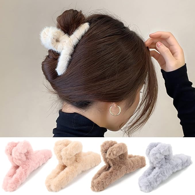 Set de 7 pinzas pelito suave para cabello grueso 4.5" miniatura 2