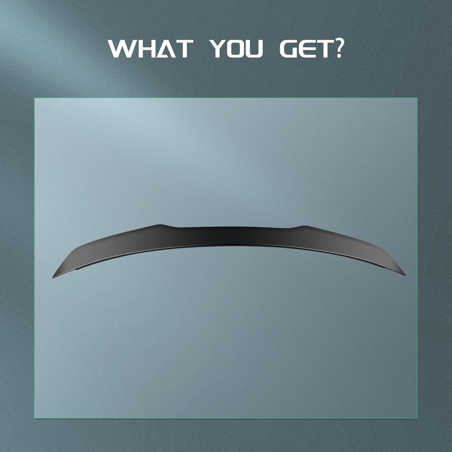SCITOO Spoiler Wing Fits for 2015-2020 for Ford Mustang Matte Black Ducktail Style Rear Trunk Spoiler Wing