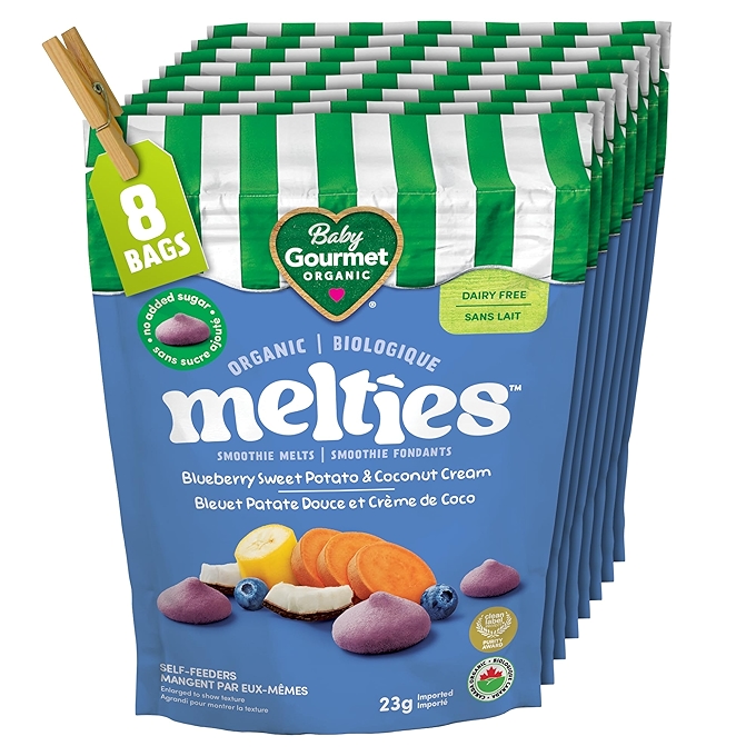 婴儿美味蘑菇香蕉甜菜浆果零食