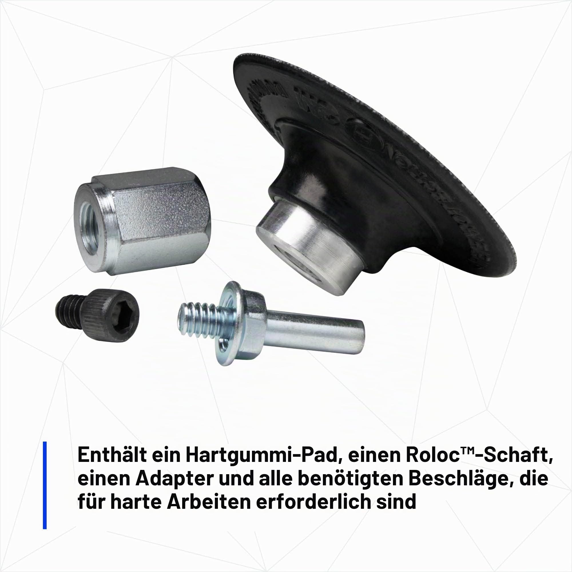 3M Roloc Disc Pad Assembly 05539, 5,1 cm, Schnellwechsel, langlebiges Backup Pad
