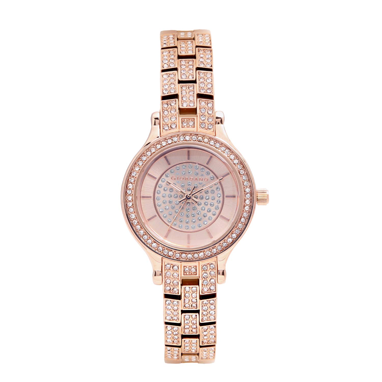 Giordano Womens Bold Rose Gold Dial Rose Gold Plated Metal Strap Watch, Model No. A2090-33 (B07HH6X8KN) Amazon Price History, Amazon Price Tracker