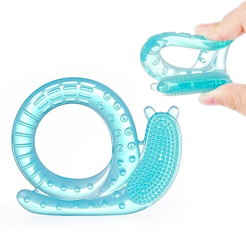 ZUCOOP Anillo de dentición para bebés, juguetes de silicona con cerdas suaves, juguetes de dentición para bebés de 0 a 6 meses, sin BPA, mordedera