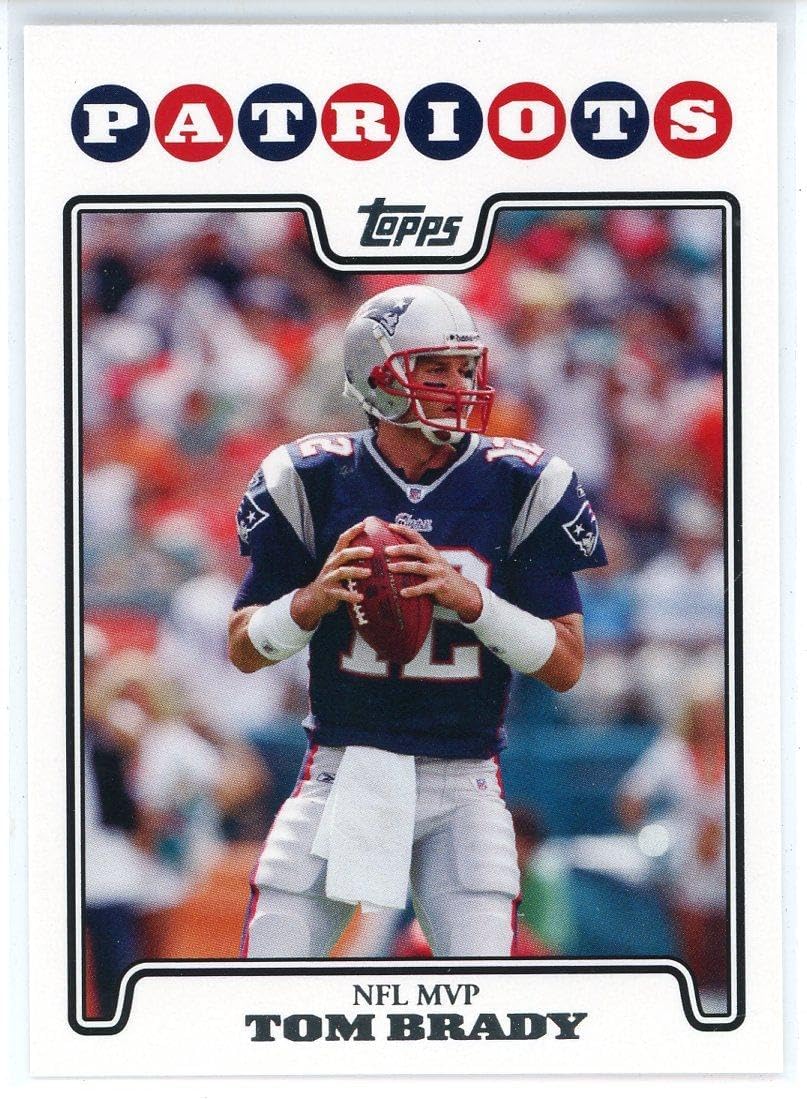 Tom Brady 2008 Topps Card #328 - Unsigned Football Cards