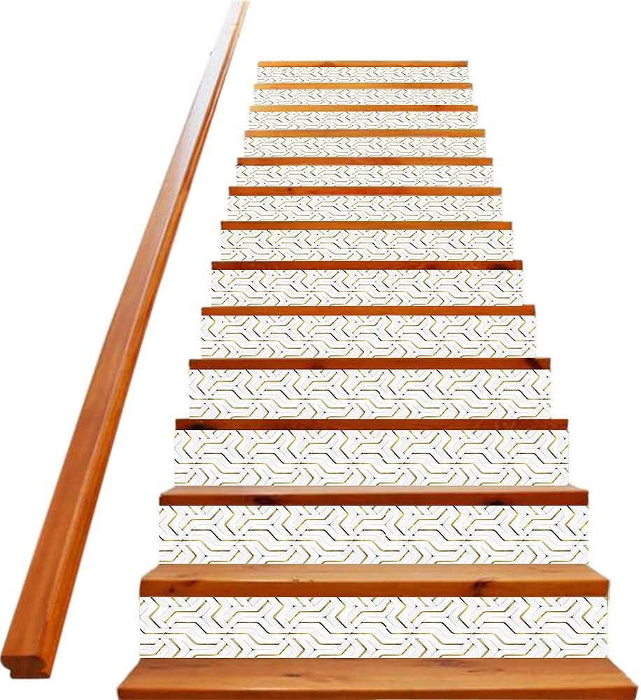 Amazon.com: 13 pcs Stair Stickers Decals Peel and Stick, self Adhesive ...