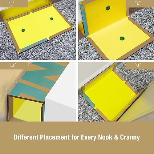 Miniatura 4 de ZingZap Tabla de pegamento para trampa para ratones, paquete de 13 unidades, captura 3 veces más rápida con aroma de avellana integrado, trampa