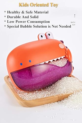 Miniatura 7 de Máquina eléctrica de burbujas para bañera, juguete de baño con música y ventosas al vacío para niños, diseño de dinosaurios, diseño de dinosaurios,