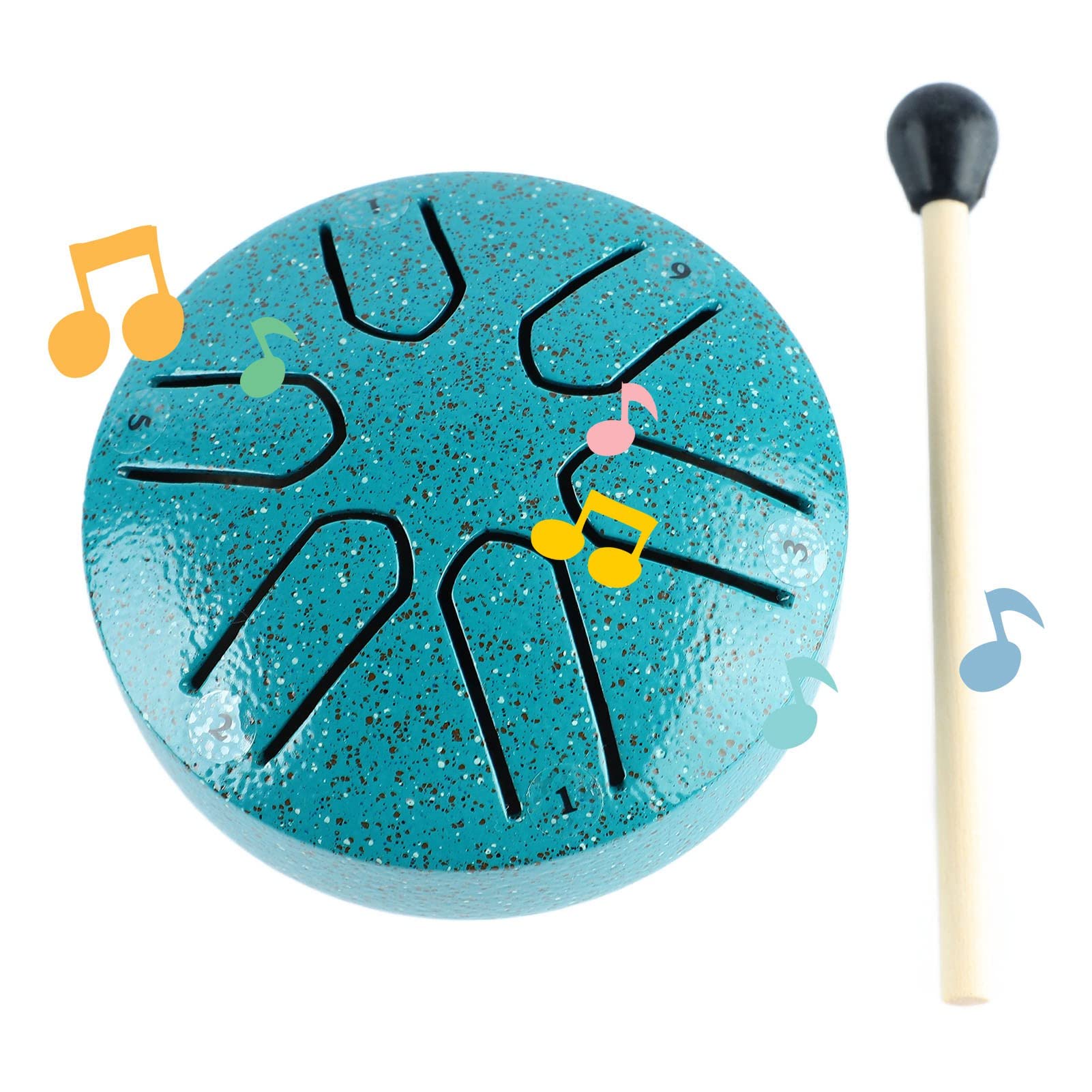 Amazon.co.jp: ハンドパンドラム 6音安心ドラム (緑) : 楽器・音響機器 