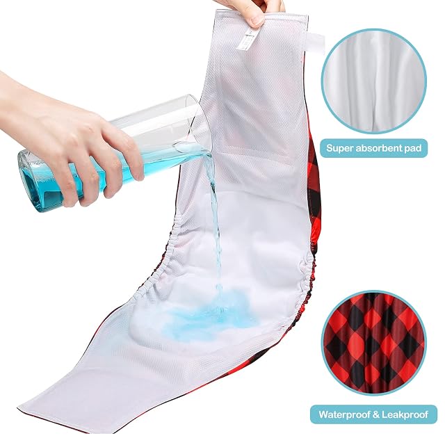 Foto 3 de 7 de Avont 3 Piezas Pañales para Perro Macho Lavable Rutilizable XL