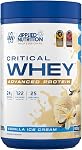 Applied Nutrition Critical Whey Protein Powder | 24g Protein Per Serving, Whey Protein Blend with Isolate Concentrate Hydrolyzed Whey | Low Lactose, Grass Fed, Gluten Free | 25 Servings, 825g (White Choco Hazelnut)