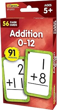 Teacher Created Resources Addition 0-12 Flash Cards EP62033
