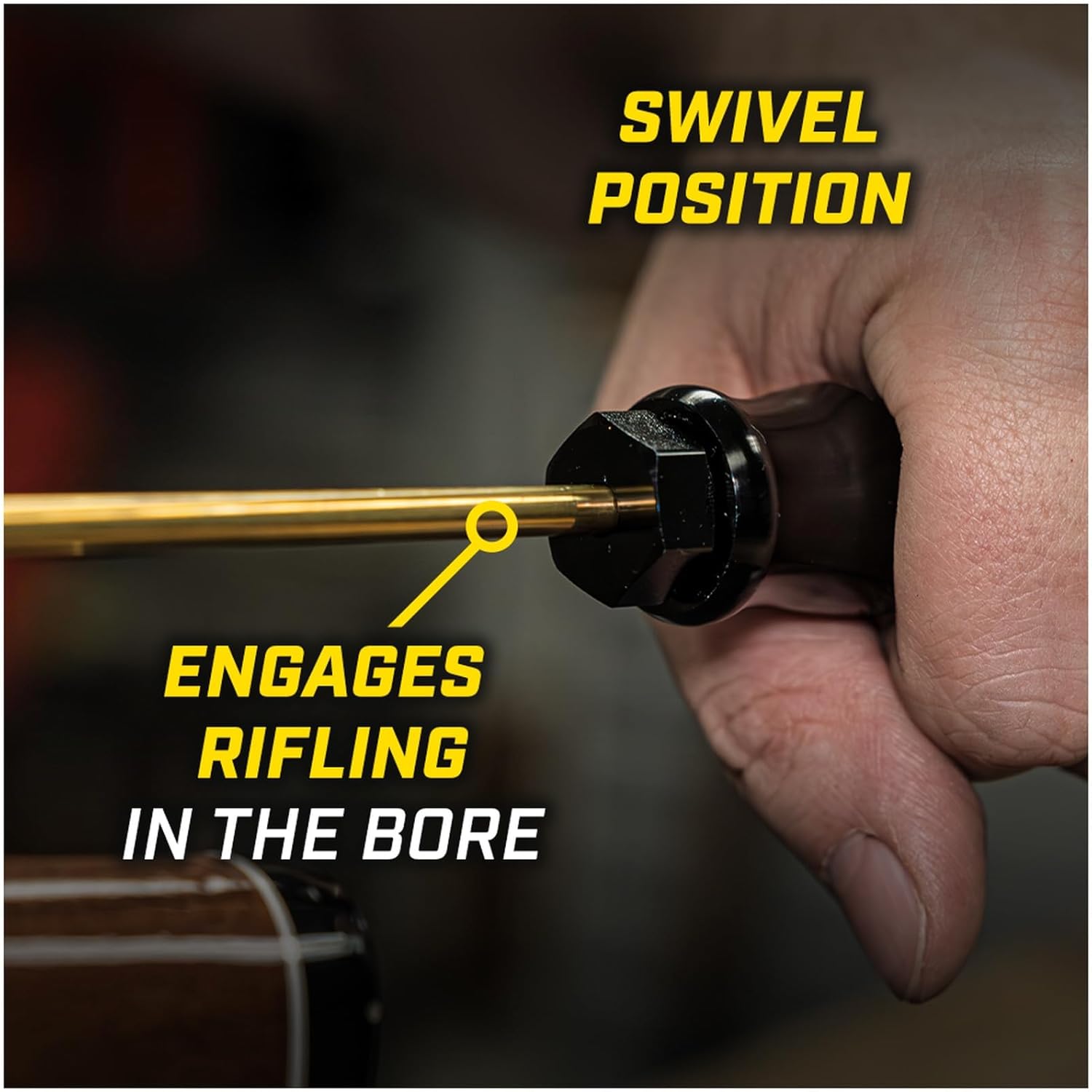 Otis .22 Cal+ Brass Cleaning Rod, 36-Inch Length, Durable Brass Construction, Compatible with Cleaning Attachments (FG-SROD-22B)