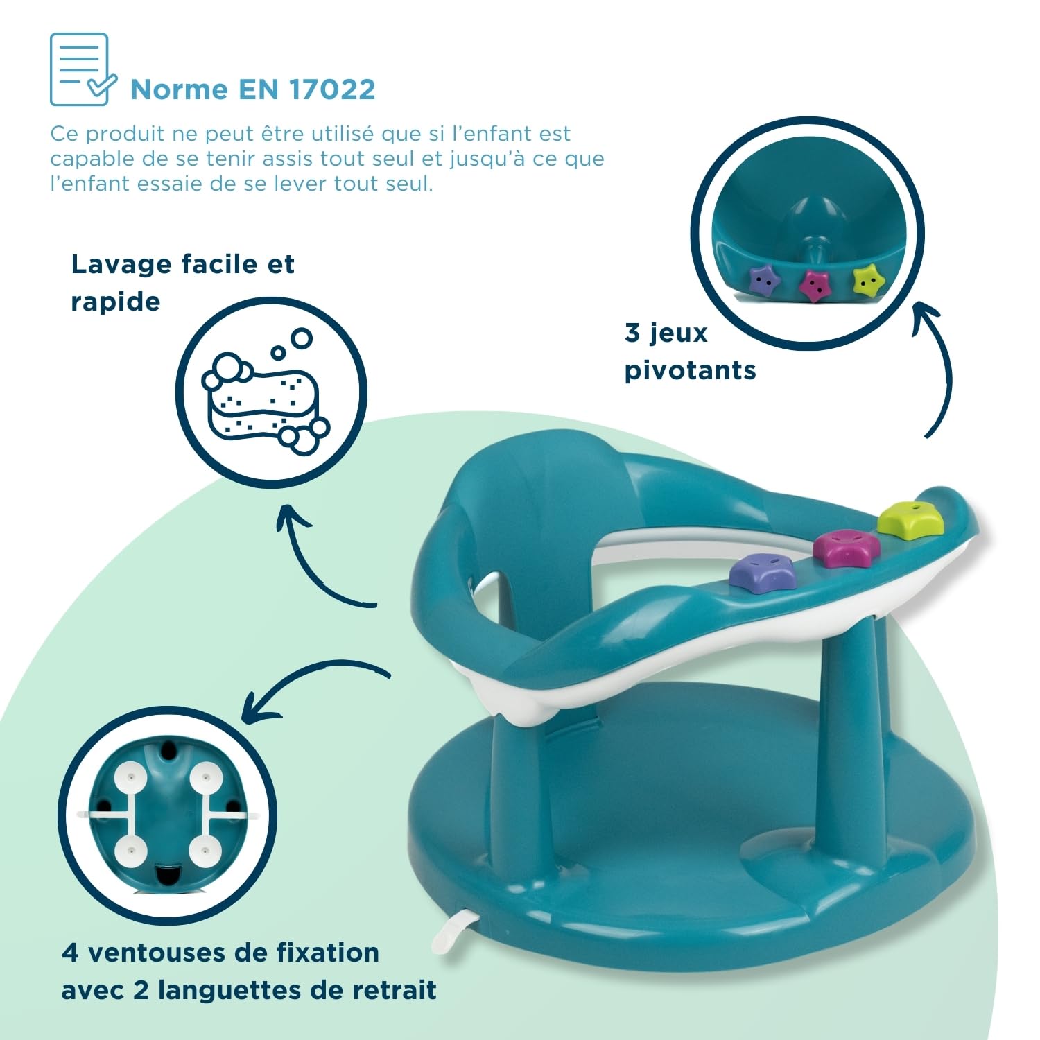 Anello da bagno THERMOBABY Aquababy - Verde smeraldo