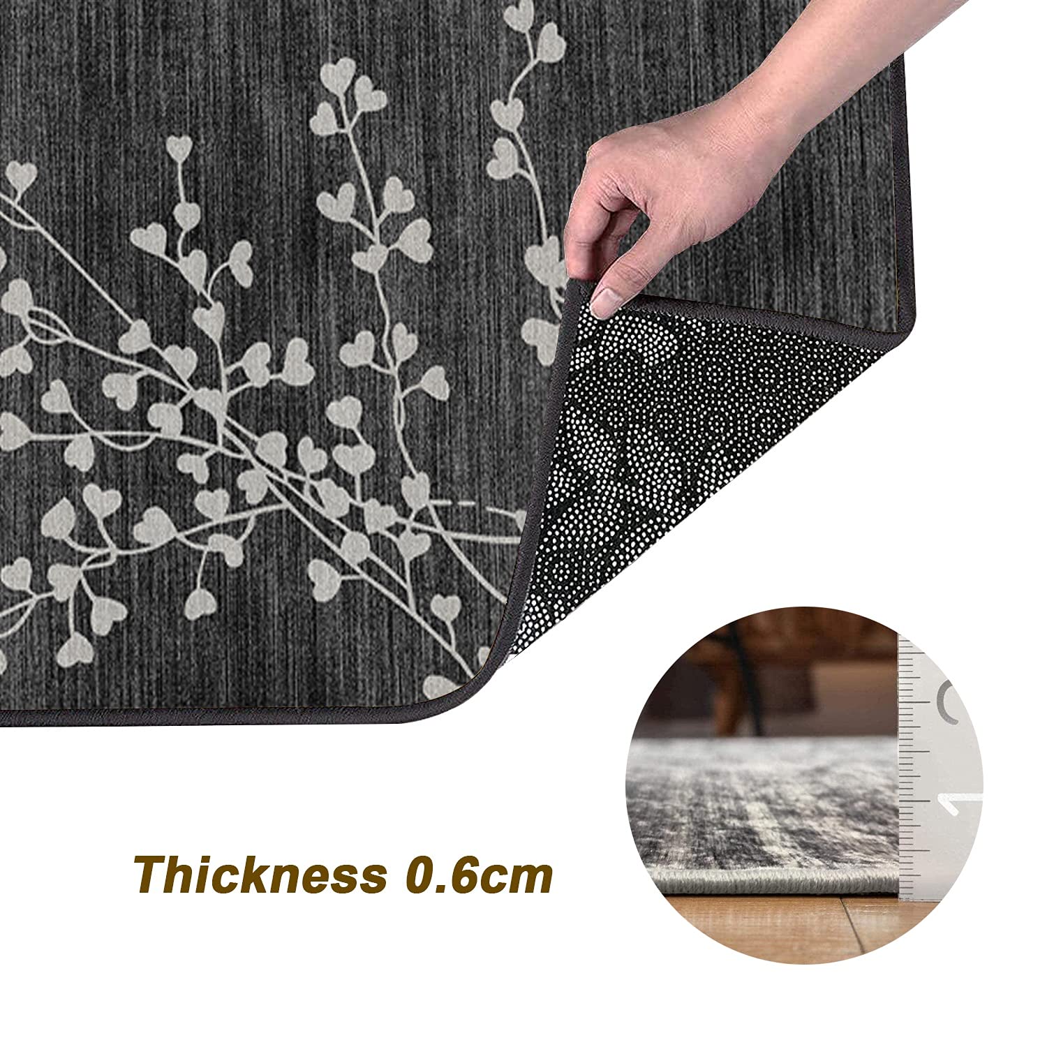 Loper tapijt gang antislip keuken 40x400cm keukenloper rood boho per meter tapijtloper wasbaar lange gang woonkamer slaapkamer 40 - 120 cm breed, aanpasbaar formaat