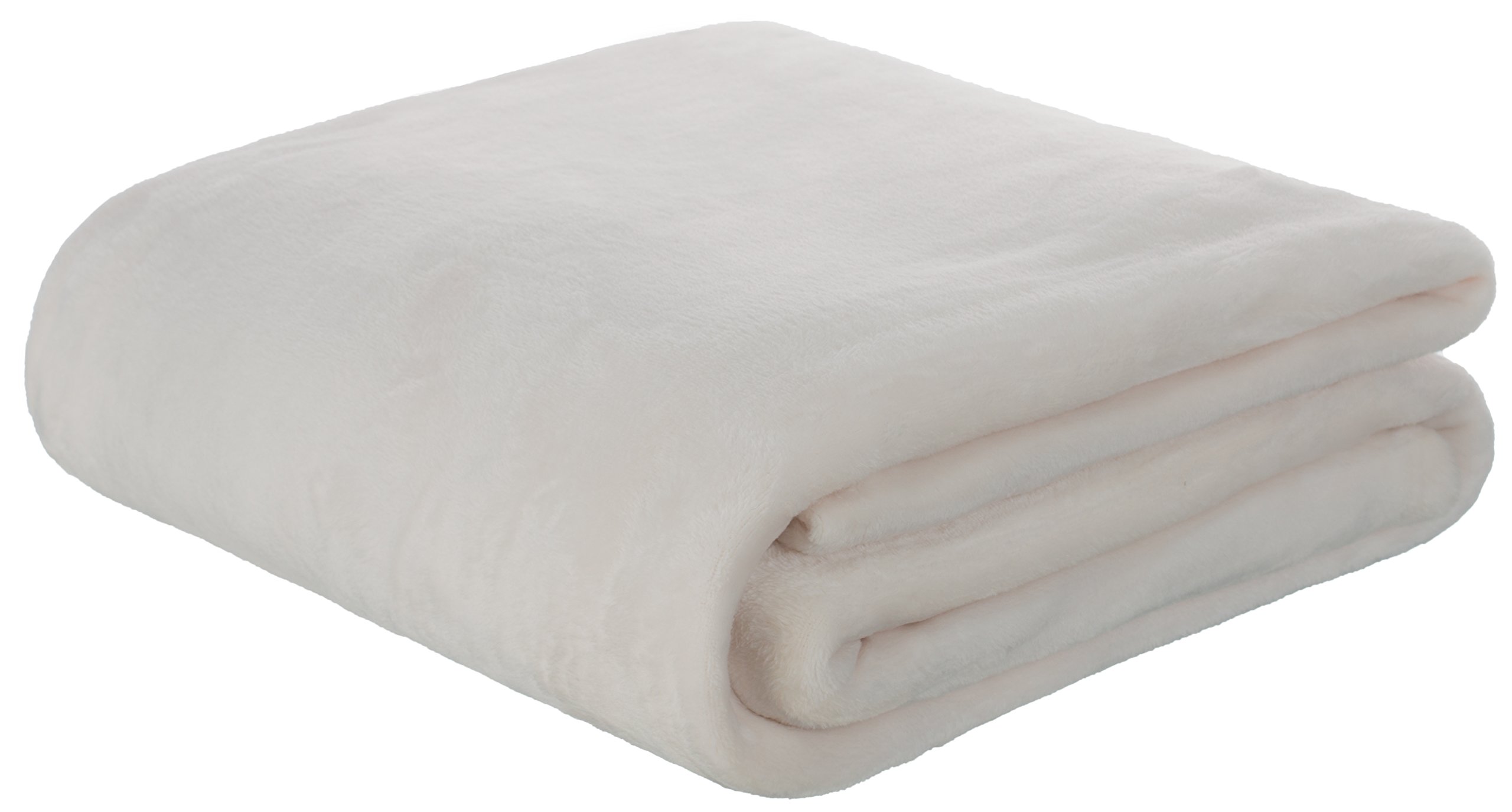Manta de franela Brandsseller crema de 220 x 240 cm para sofás y camas