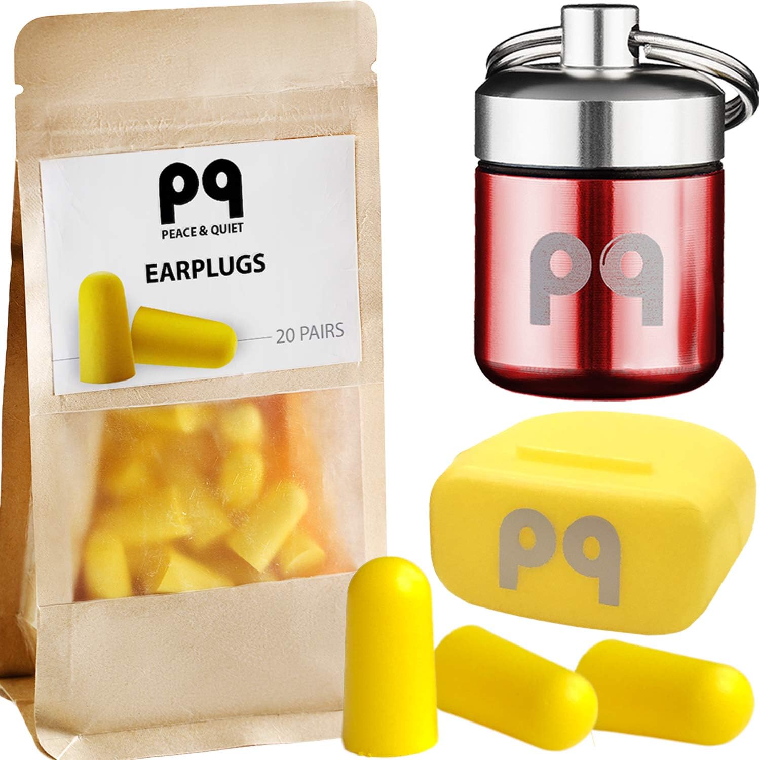 PQ Soft Foam Earplugs for Sleep - Ear Plugs for Sleeping Small Ear Canals - Small Earplugs for Women and Men & Earplugs for Sound Blocking Sleeping 32 dB - Ear Plugs for Sleeping Noise Cancelling