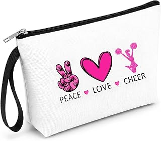 Cheerleader Gifts Cheer for Girls Mom Makeup Bag Cosmetic Pouch Coach Gift