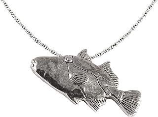 Antique Pewter Trigger Fish Pendant S086PEN