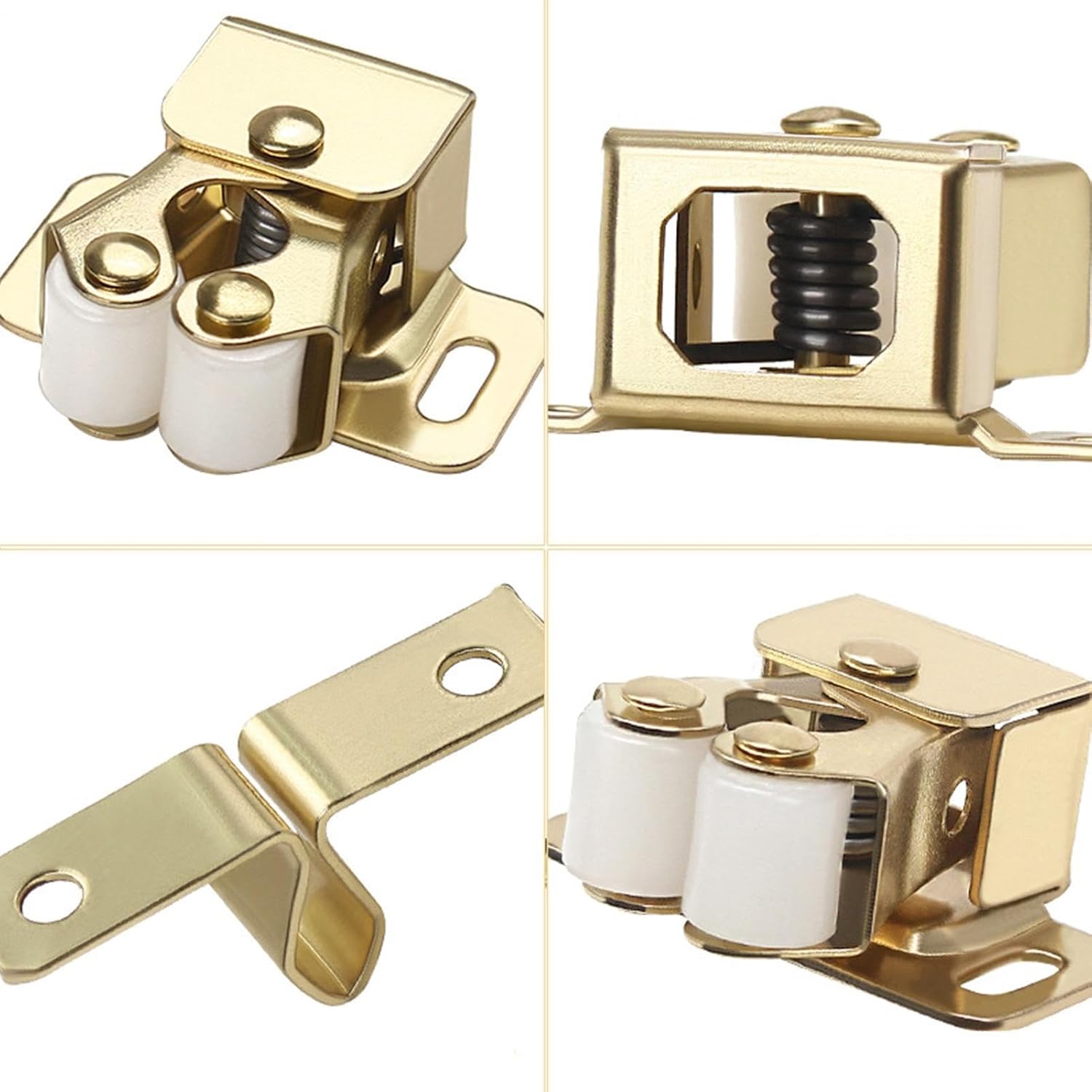 Closet Door Latch | Drawer Metal Door Catch - Furniture Latch Spring Buckle with Beads, Wardrobe Suction Buckle for Home Hotel