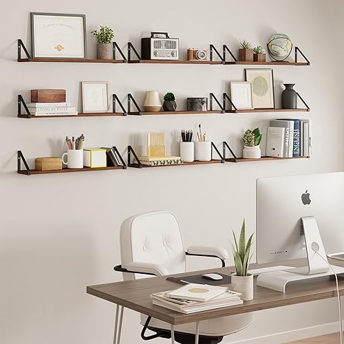 Miniatura 6 de Wallniture Ponza - Estantes flotantes, estantería para decoración de sala de estar, organización de cocina, estantes de pared, decoración de pared