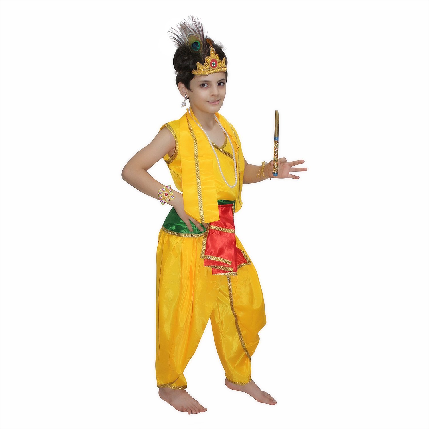 Buy Kaku Fancy Dresses Bal Krishna Costume for Krishnaleela/Janmashtami