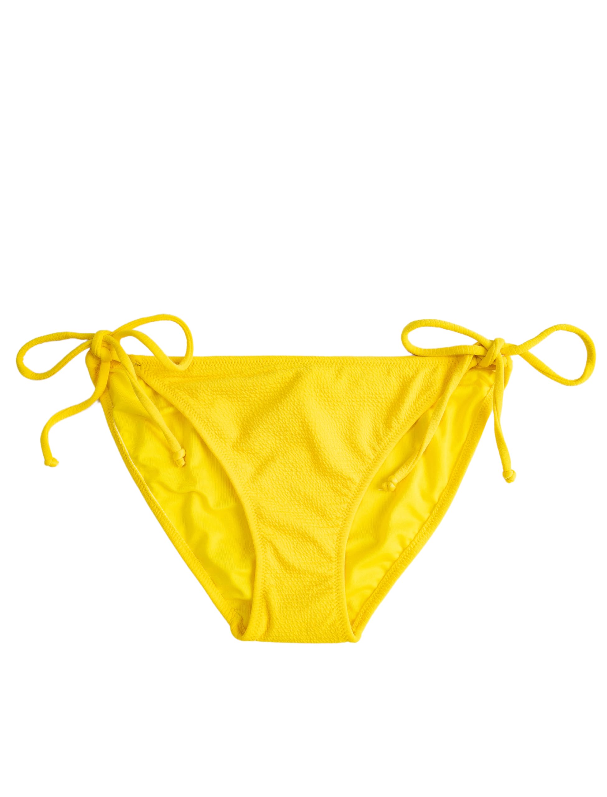 Basic Bikini Altı Yanları Bağlama Detaylı Dokulu Normal Bel
