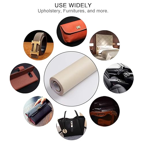 Miniatura 5 de Cinta de reparación de cuero, parche de reparación de cuero autoadhesivo para sofá, muebles, sofás y asientos de coche, kit avanzado de reparación