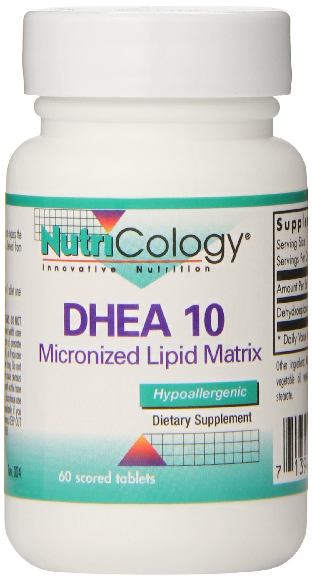 NutricologyDhea 10 Mg Sustained Release Tablets, 60 Count