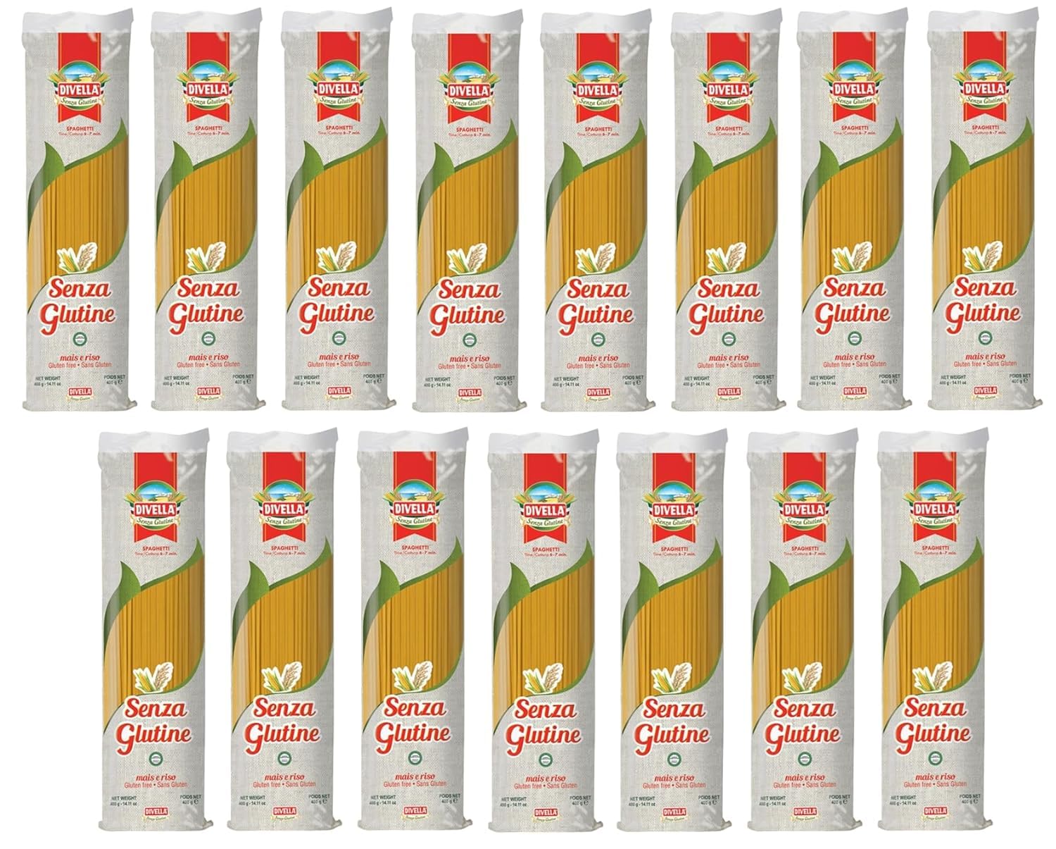 39er-Pack Testpaket Pasta Spaghetti Rummo Barilla Divella Senza Glutine, Glutenfreie Nudeln Italienische Pasta 400g