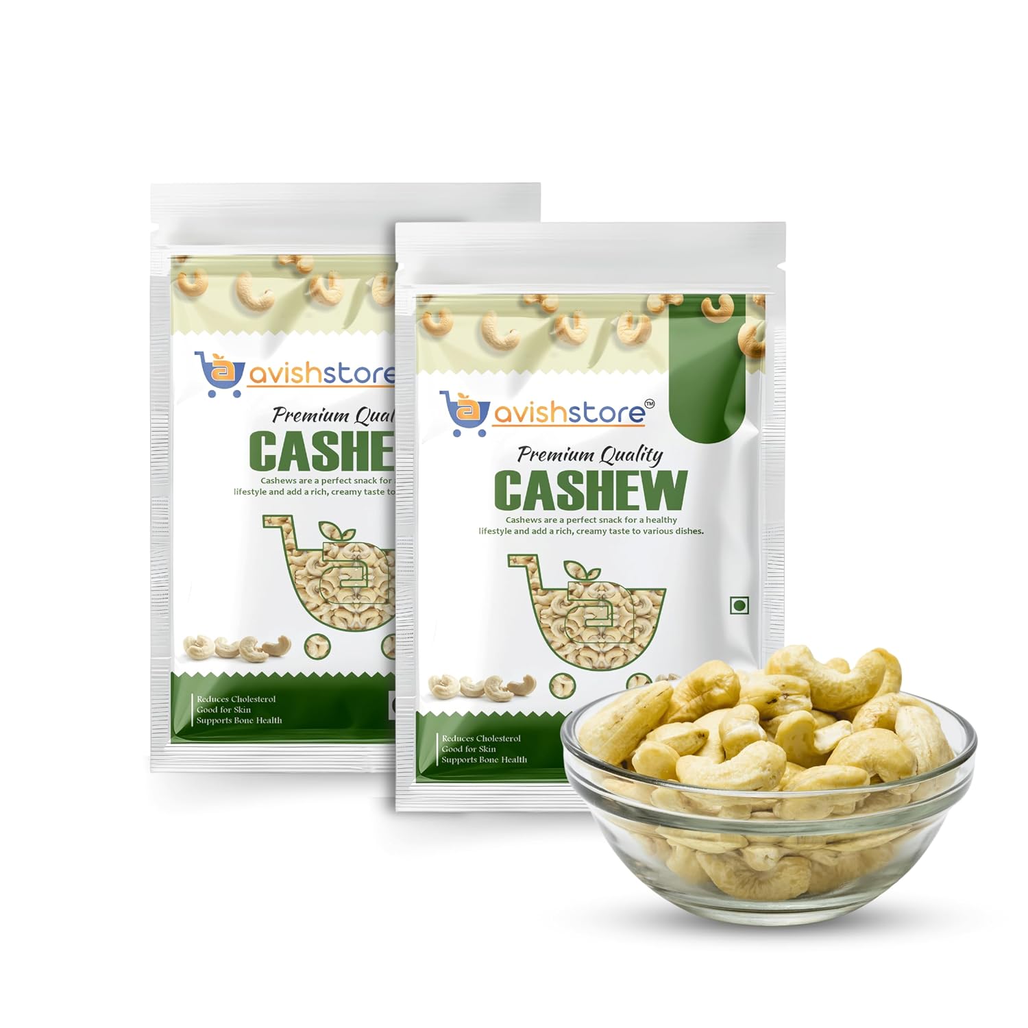 Avishstore Quality Cashews 200g (2 * 100gm Each)