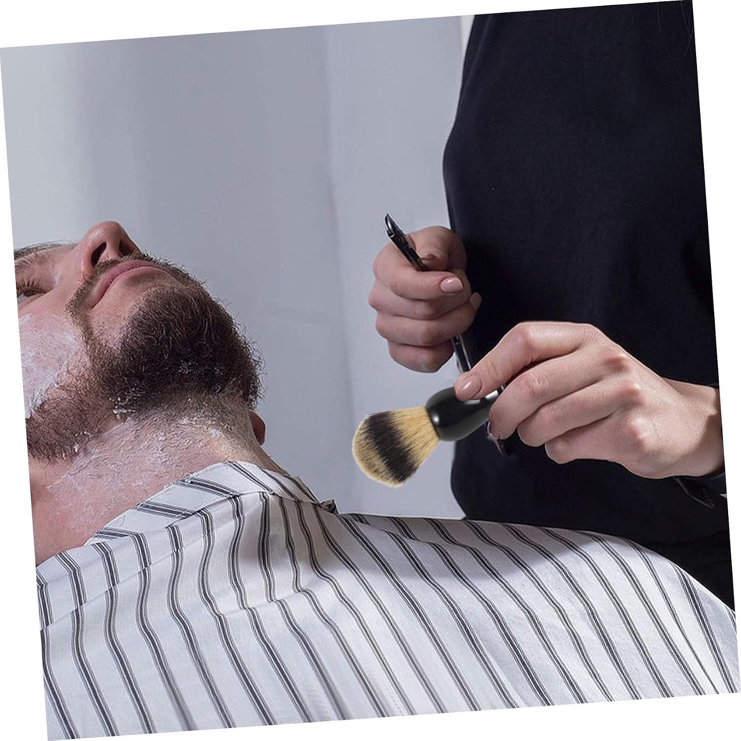 NOLITOY Men's Shaving Kit Set with Durable Nylon Brush Bowl and Holder for Wet Shaving for Home and Travel Use