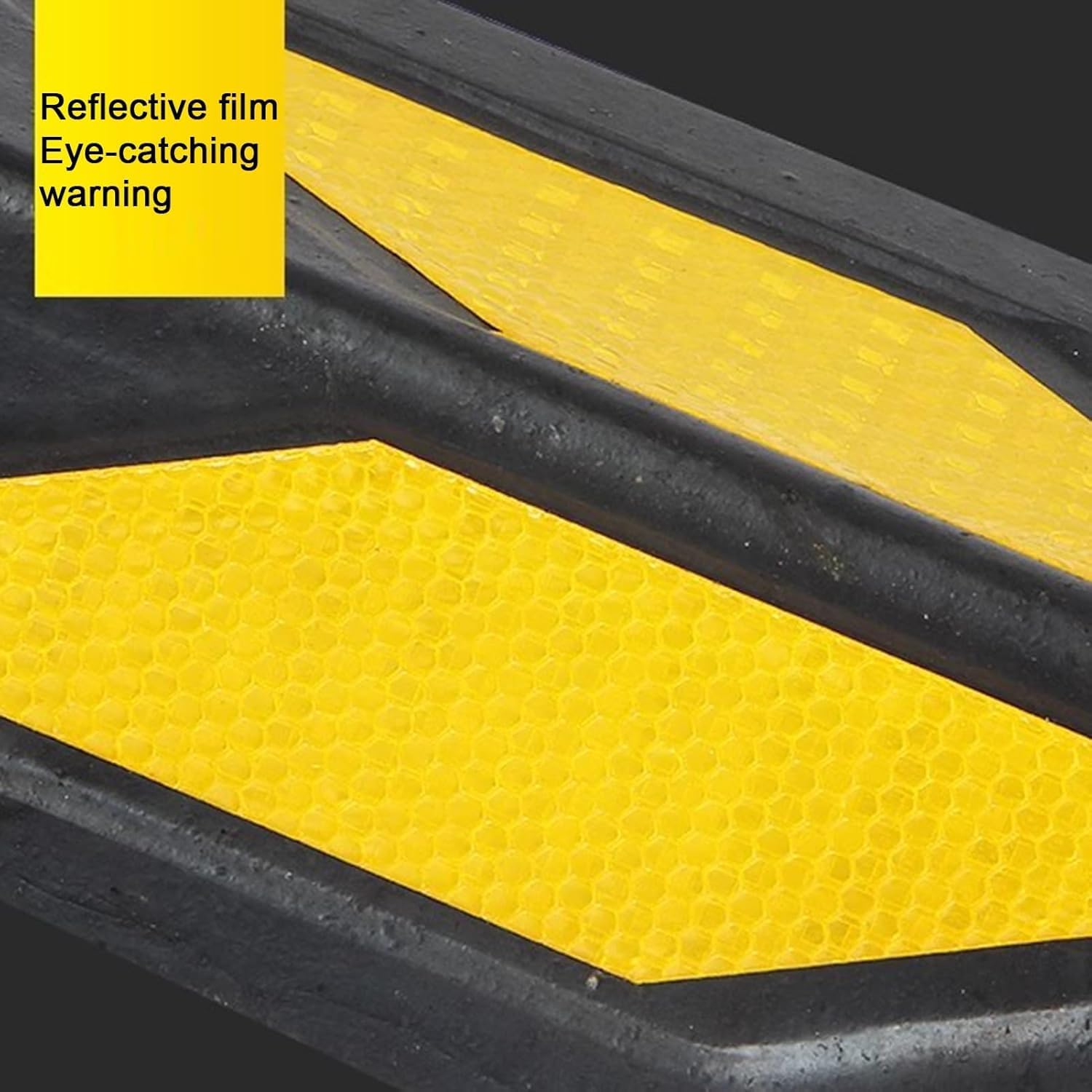 Accessories Rubber Corner Guards Wall Corner Guard for Parking Garages Reflective Wall Corner Protector with Rubber L-Shape Corner Guard 1cm Thick(5pcs-80cm)