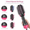 KOUZZINA 1000 watts Hot Hair Brush For Women/Hair Dryer Brush & Volumizer Professional Brush Hairdryer Hot Comb Hair Blower and Styler (Black) gallery image