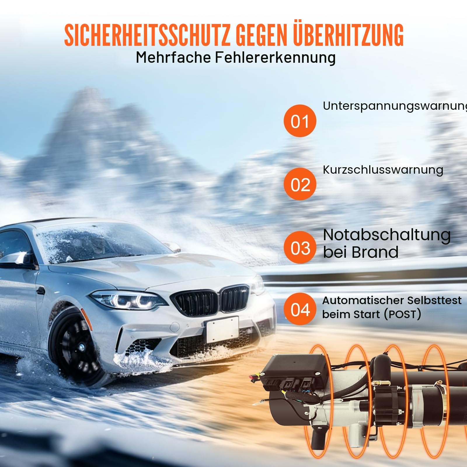 Hydraulische Dieselheizung 12 V 10 kW aus 310S Edelstahl für Boot, Wohnwagen, Wohnmobil – Dieselheizung (12 V)