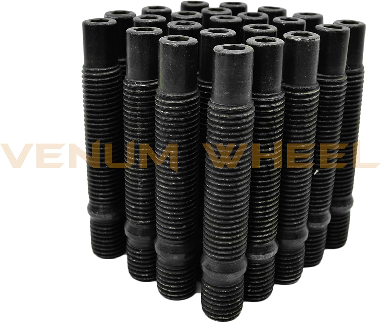 4 Pc 5x100 5x112 MM Hub Centric Wheel Spacers 15 MM + Stud Conversion Kit W/Short Black Lug Nuts - TT A3 A4 A6 A8 S4 S6 S8 Jetta Golf GTI R32 EOS CC + More