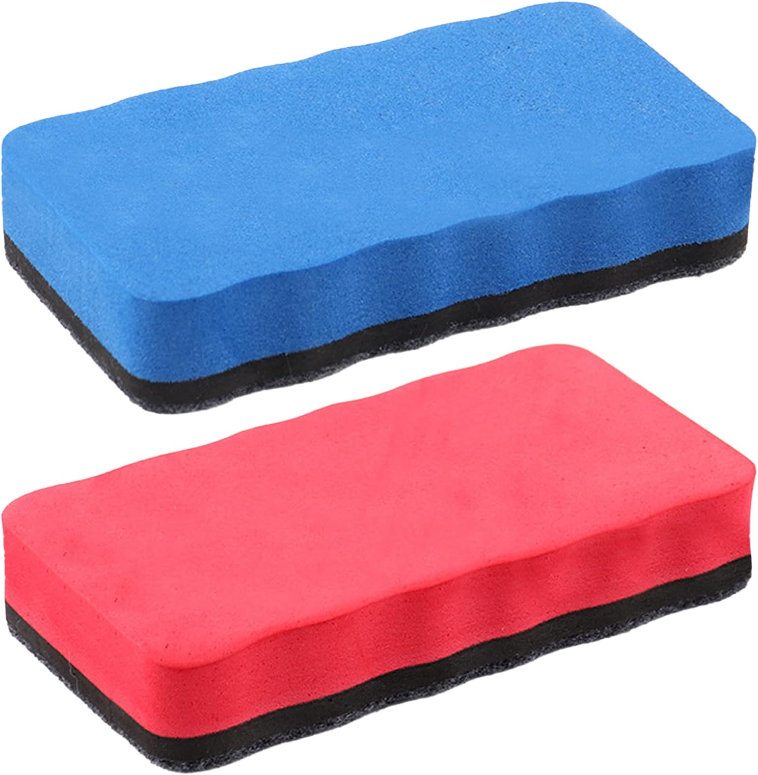 2PCS Whiteboard Erasers,Mini Dry Eraser with Thick Felt Pad Eraser