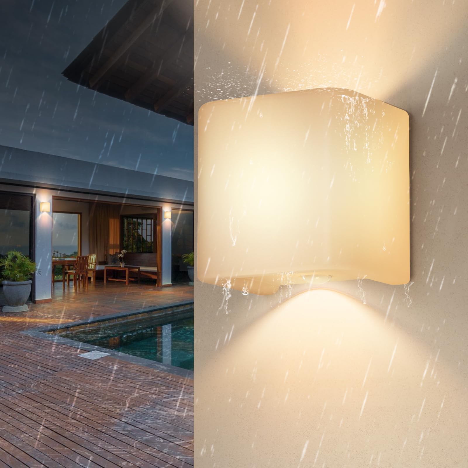 MALUX Batterij-Wandlamp voor Binnen en Buiten, 280 Lumen, Draadloos, 3000K Warmwit, IP54 Waterdicht, USB-Oplaadbaar, Zonder Stroomaansluiting, Magnetische Ganglamp, Aluminium (A