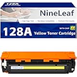 NineLeaf 1 Pack 128A High Yield Replacement Compatible for HP 128A CE322A Yellow Toner Cartridge Work with Pro CM1415fn CM1415fnw CP1525n CP1525nw Printer